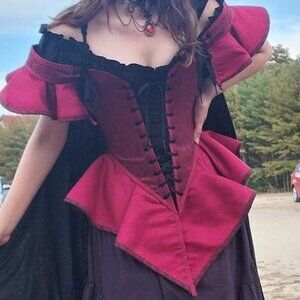Red "Moresca Clothing and Costumes" Brand Corset